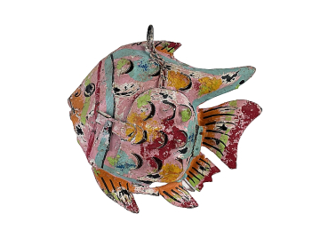 Fisch Laterne multi pink